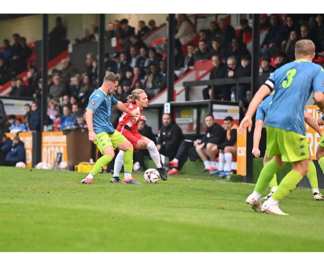 Truro go joint top after historic first victory at Welling United