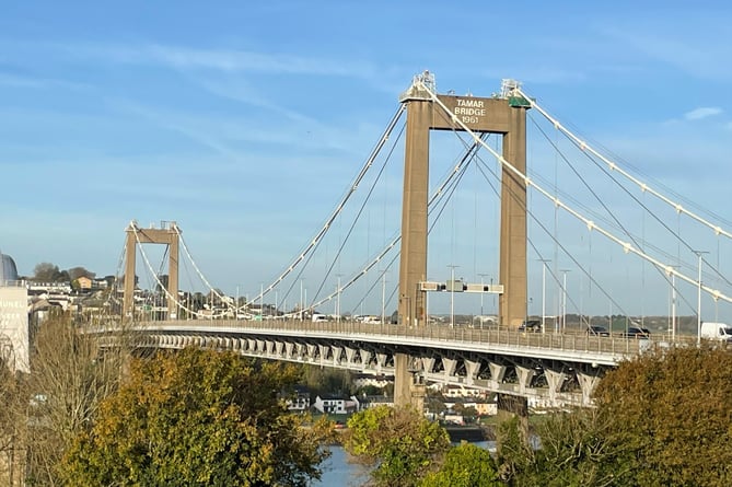 General view of the Tamar Bridge