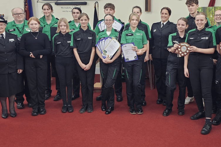 Cadets from the Liskeard branch of St John Ambulance are pictured at their annual awards night