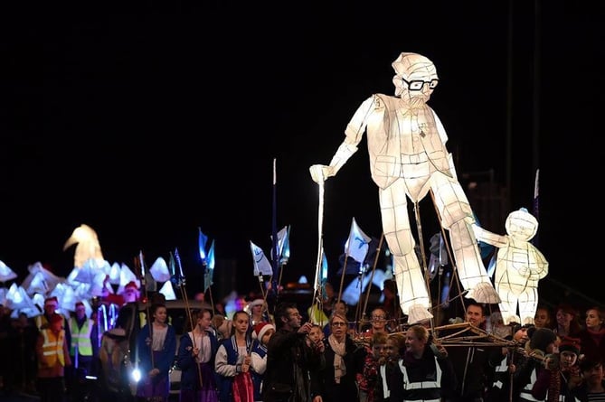 The ever-popular lantern parade will return to this year's Saltash Christmas Festival. (Picture: Saltash Christmas Festival)