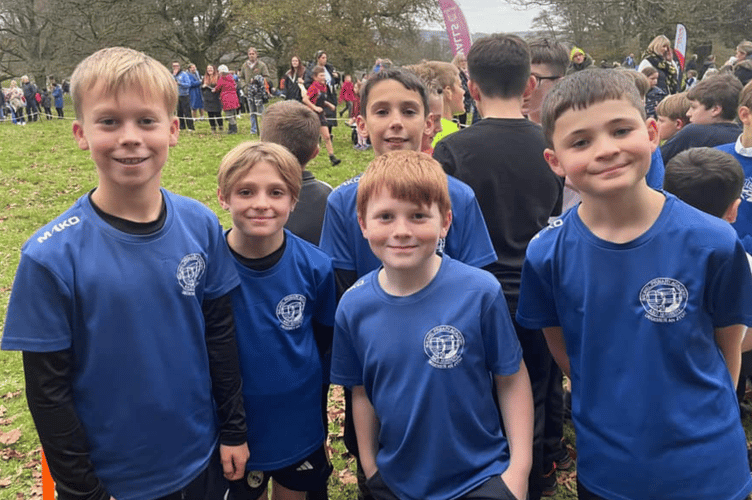 Schoolchildren from Brunel Primary and Nursey Academy are all smiles at the latest Primary Schools Cross Country League at Lanhydrock