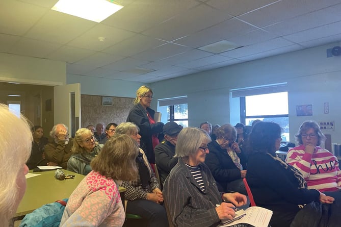 Matron, Sharon Savigar of Cornwall Partnership Trust spoke to give thanks for all the fundraising and support of the League of Friends over the last 60 years. (Picture: Hilary Frank)