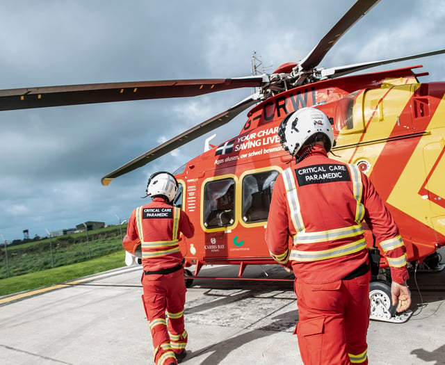 Appeal to purchase lifesaving helicopter reaches halfway milestone