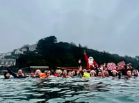 Christmas Eve fun for dedicated runners and sea swimmers