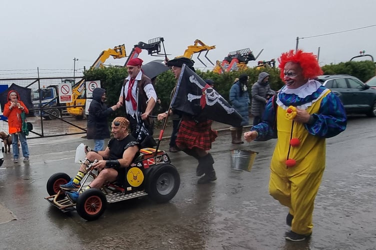 Quick stop off for participants in the annual Saltash Pram Race at The Rodney pub