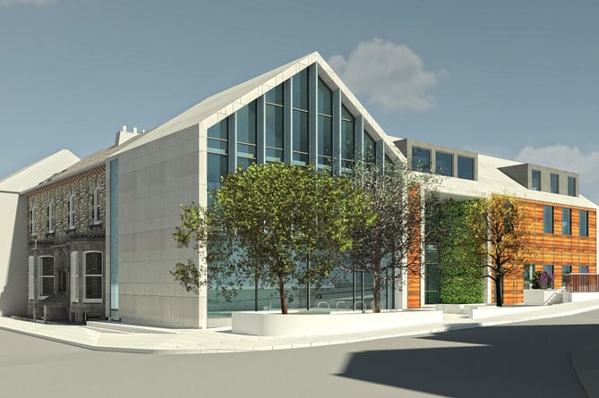 An artist impression of how the redeveloped Rosedean Surgery in Liskeard will look