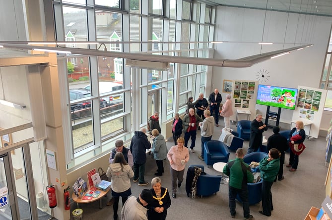 Saltash Library Hub was officially reopened to the public on January 11 after work to replace the glass facade was unveiled. (Picture: Sarah Martin)