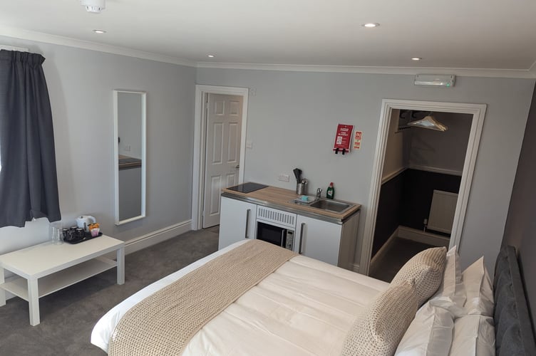 Each of the 19 apartments are aimed at the more independent traveller and feature a compact kitchenette for a self-catering stay. (Picture: Fieldhead Hotel)