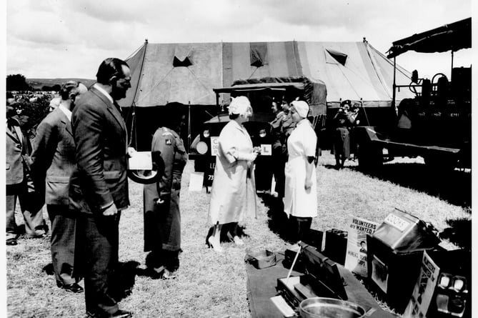 In 1959 Her Majesty, Queen Elizabeth the Queen Mother, visited many of the stands, toured the ground by car and presented the major trophies