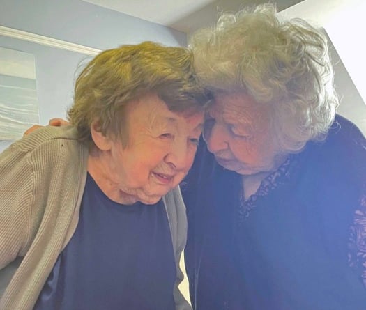 Betty and Joan still show each other sisterly affection all these years later