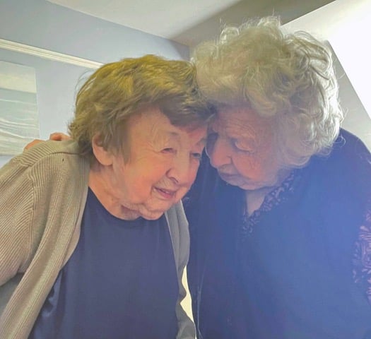 Betty and Joan still show each other sisterly affection all these years later