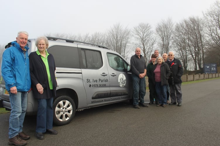 St Ive Parish Council take delivery of a new electrical 7-seater Wheelchair Accessible Vehicle with a £65,150 donation provided by the National Lottery