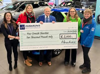 Four charities benefit from motor group cheques