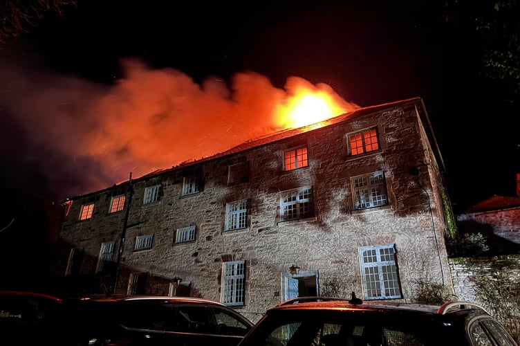 Fire breaks out on the historic Mount Edgcumbe Estate