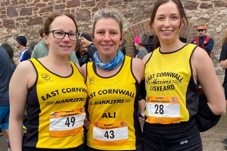 East Cornwall Harriers Exeter Half Marathon.