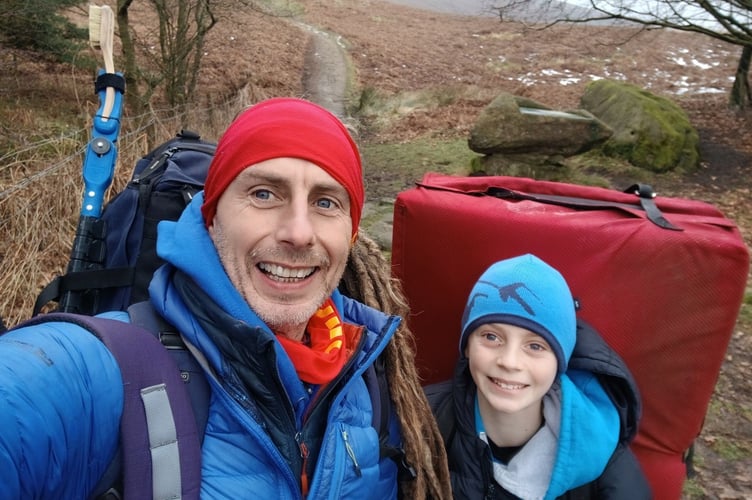 Seren's father Julian and younger brother Brodhi are also keen climbers