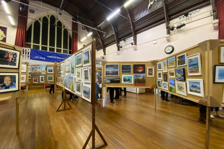 Final preparations are being made for the annual exhibition and sale of art and craft in aid of Cancer Research UK, Liskeard committee