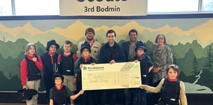 Scouts honoured after large donation from housebuilder