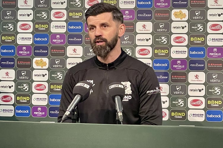 Plymouth Argyle head coach Miron Muslic addresses the media ahead of his side's Championship clash with Sheffield Wednesday